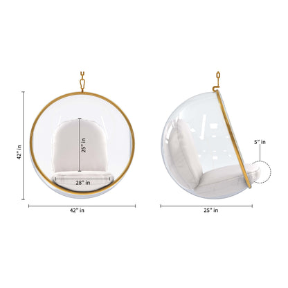Hanging Bubble Chair, Gold Special Edition