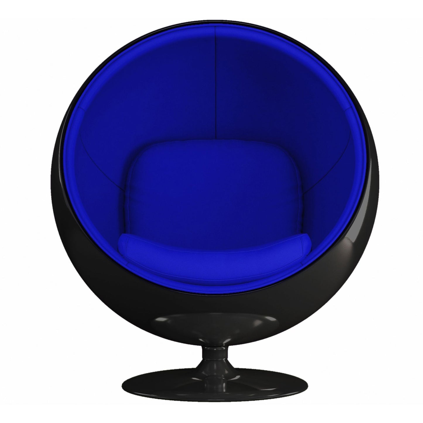Globe Chair, Black and Blue