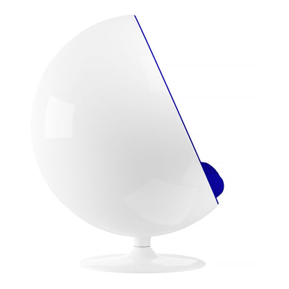 Globe Chair, Blue and White