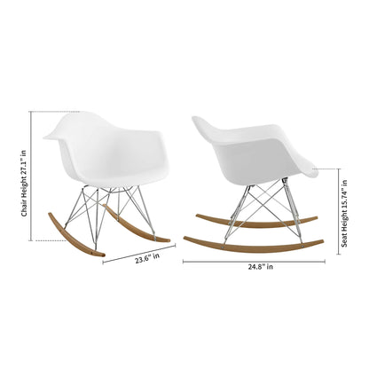 Eiffel Rocker Chair, White