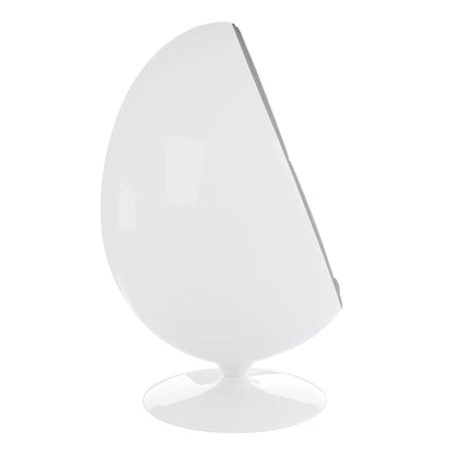 Easter Egg Chair, White and Gray