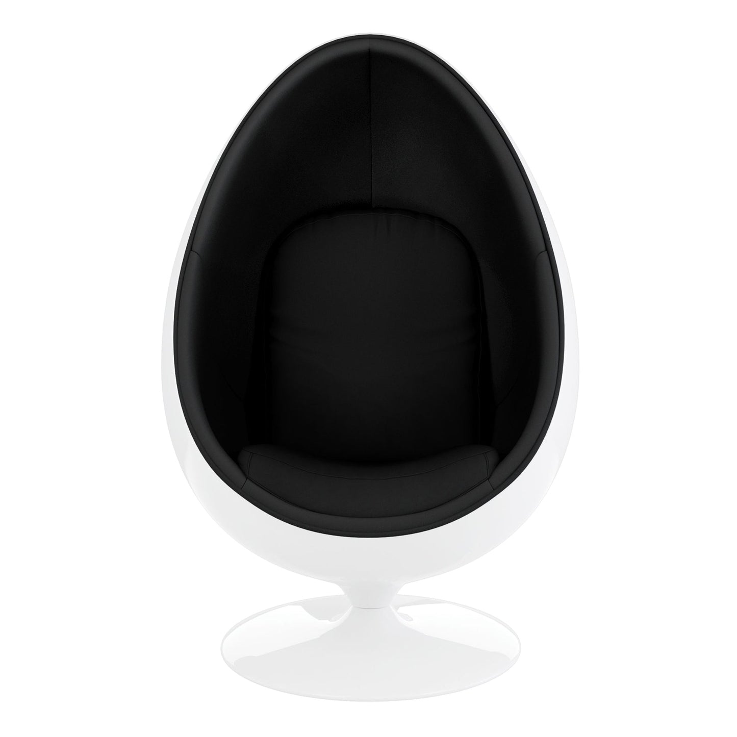 Easter Egg Chair, White and Black