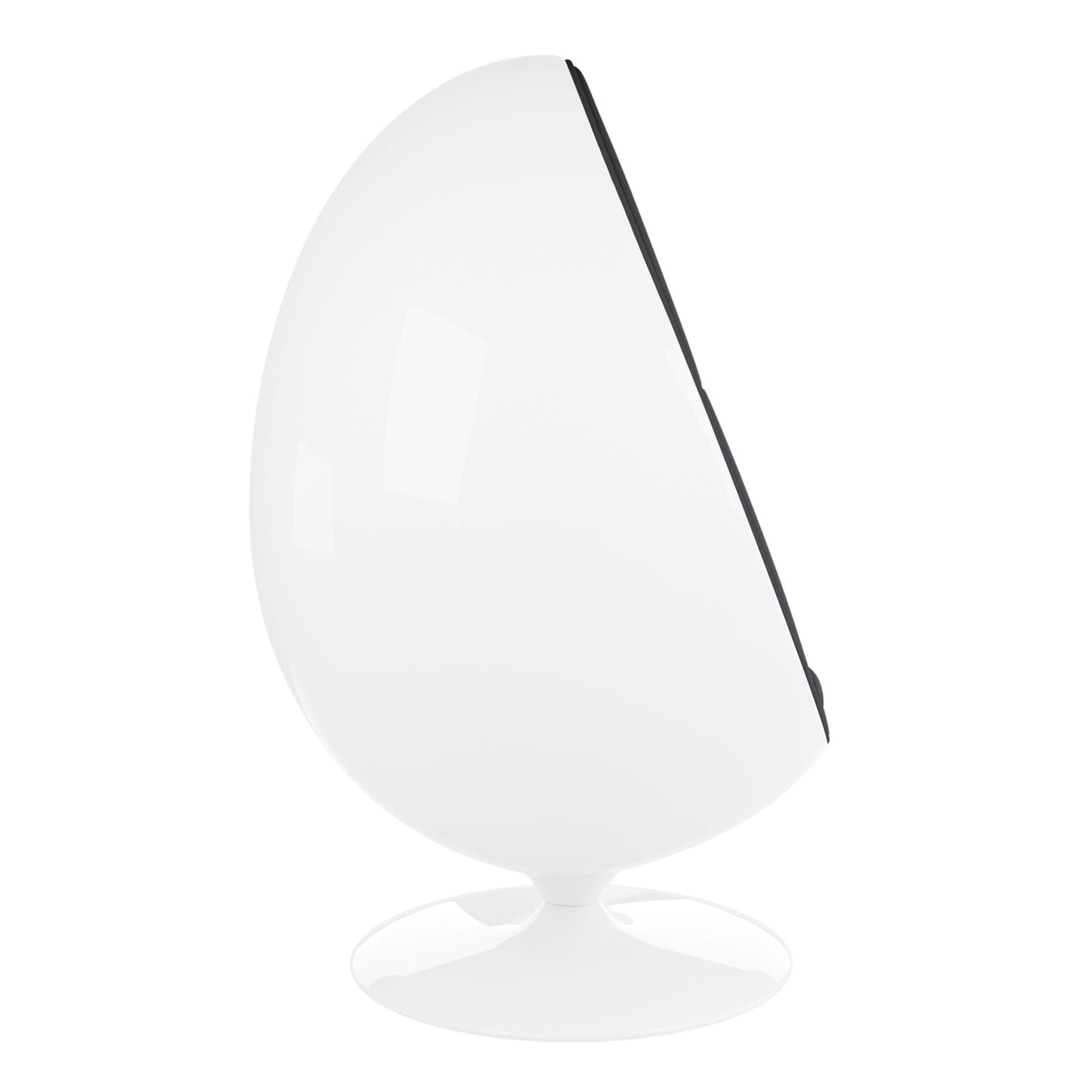 Easter Egg Chair, White and Black