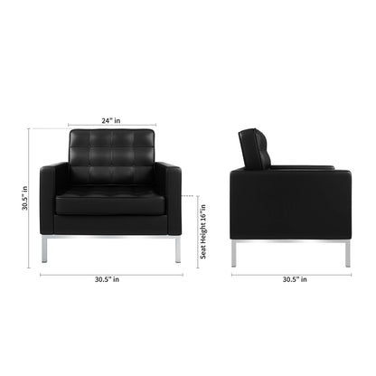 Allen Lounge Chair, Black