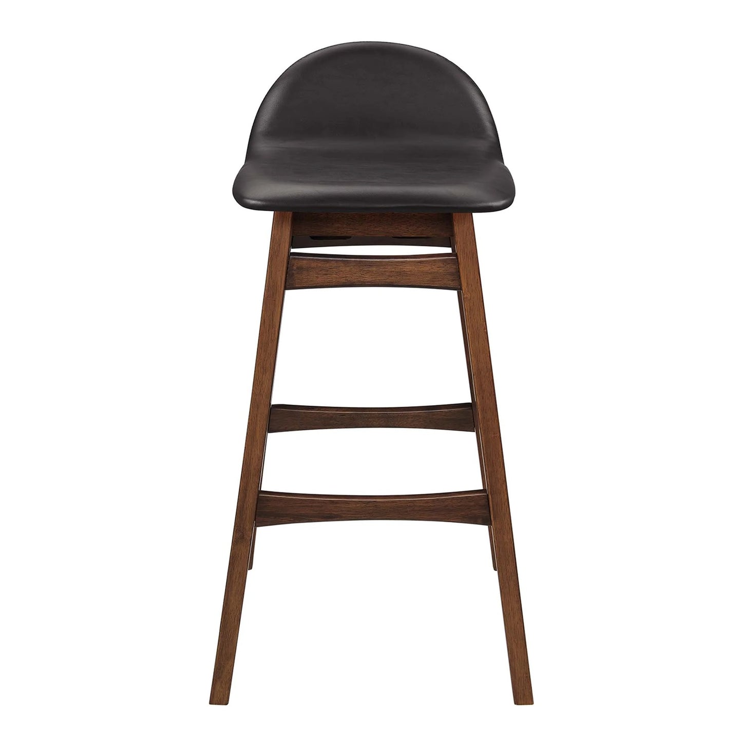 Remy Leather Bar Stool, Black