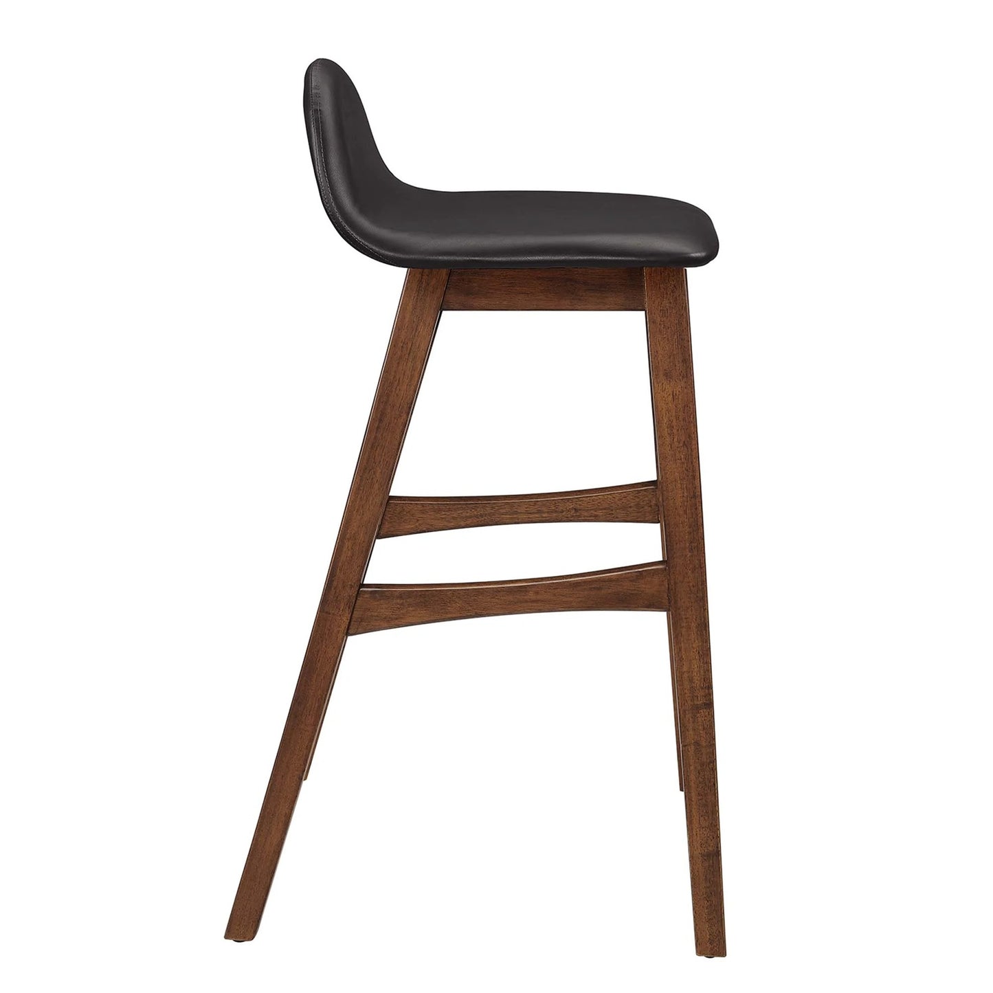 Remy Leather Bar Stool, Black