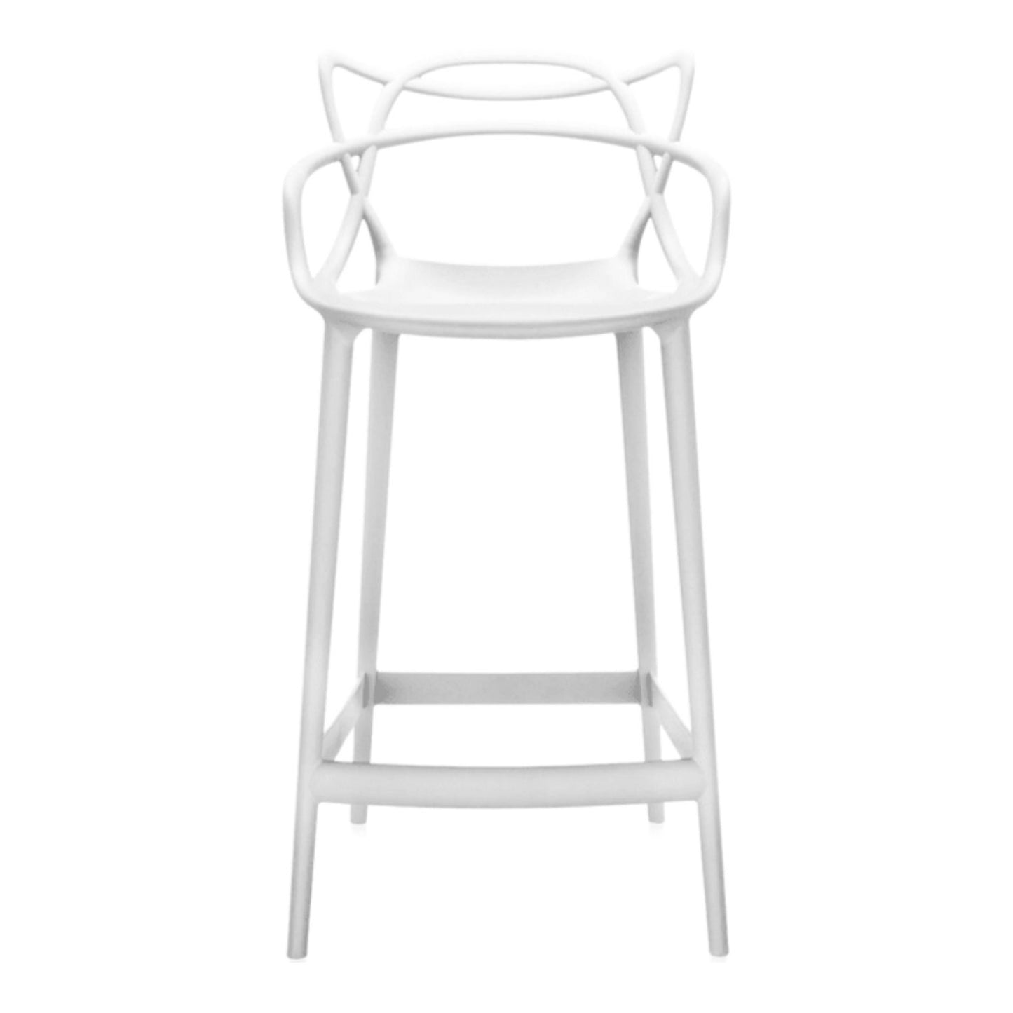 Masters Bar Stool, White