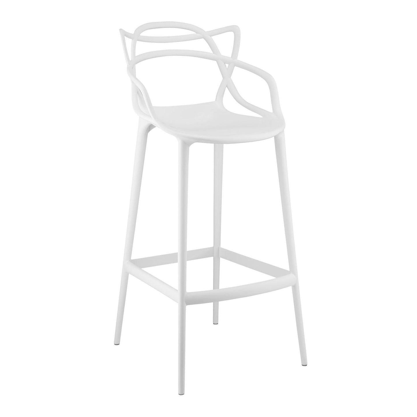 Masters Bar Stool, White