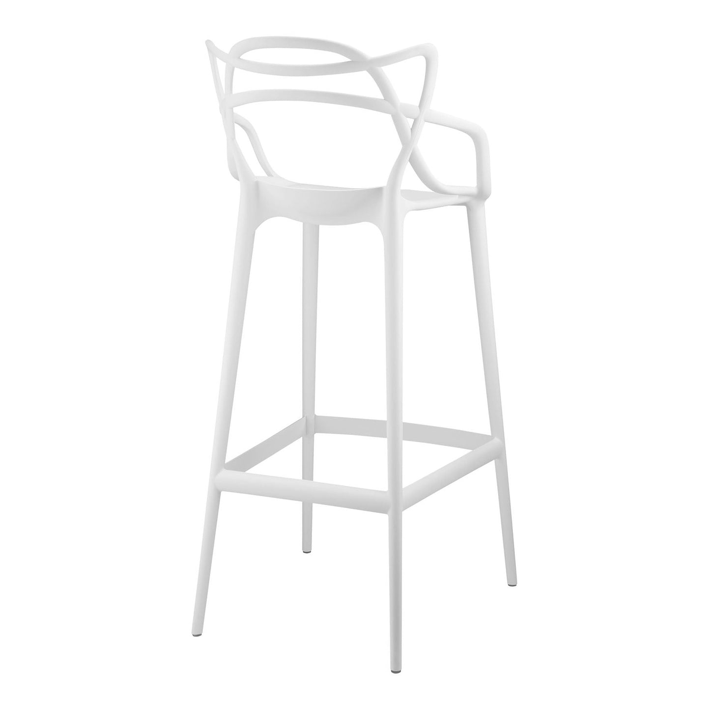 Masters Bar Stool, White