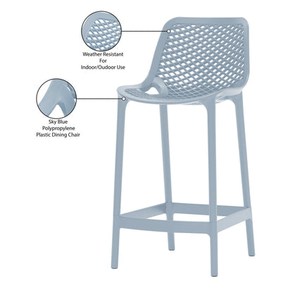 Nami Bar Stool, Light Blue