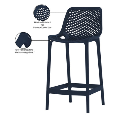 Nami Bar Stool, Navy Blue