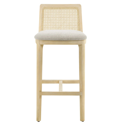 Mona Fabric Bar Stool, Natural