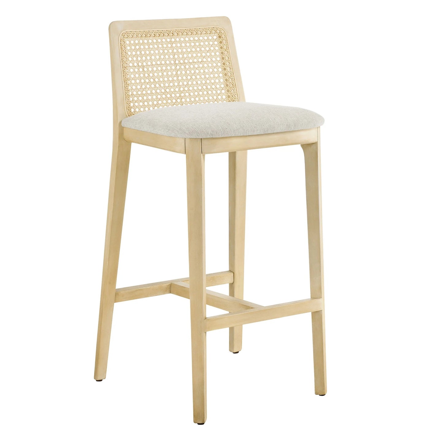 Mona Fabric Bar Stool, Natural