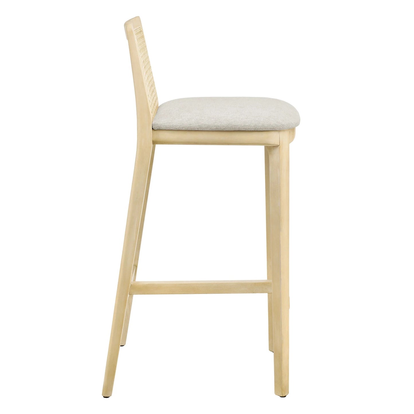 Mona Fabric Bar Stool, Natural