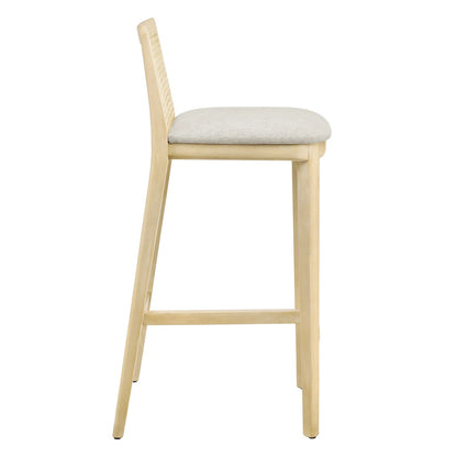 Mona Fabric Bar Stool, Natural