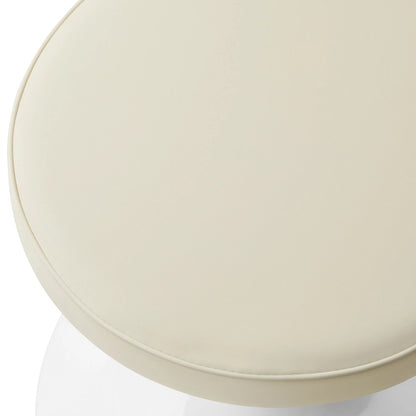 Rose Stool, Beige Leather