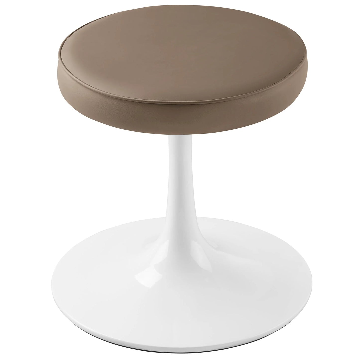 Rose Stool, Brown Leather