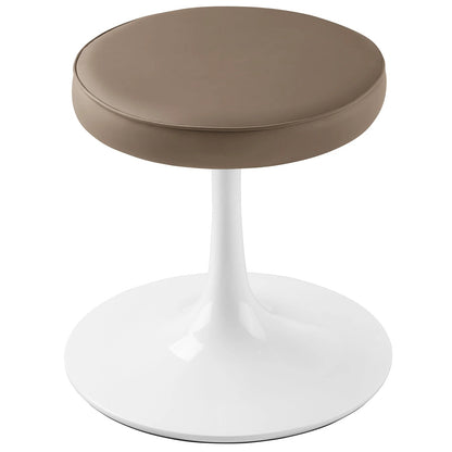Rose Stool, Brown Leather