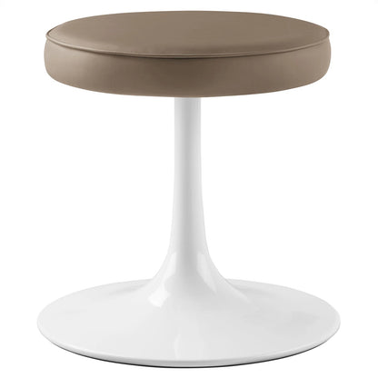 Rose Stool, Brown Leather