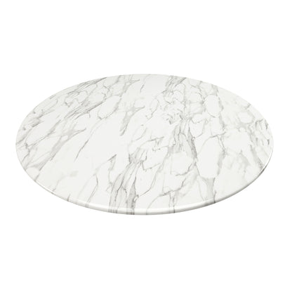 Tulip Marble Dining Table - 32" Round, Gold Base
