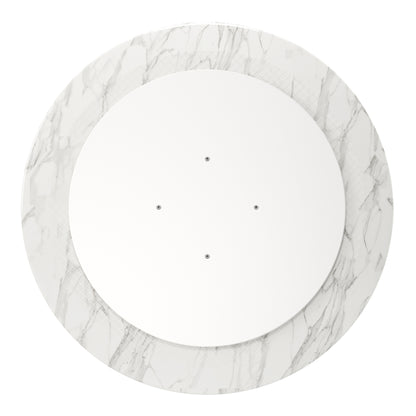 Tulip Marble Dining Table - 32" Round, Gold Base