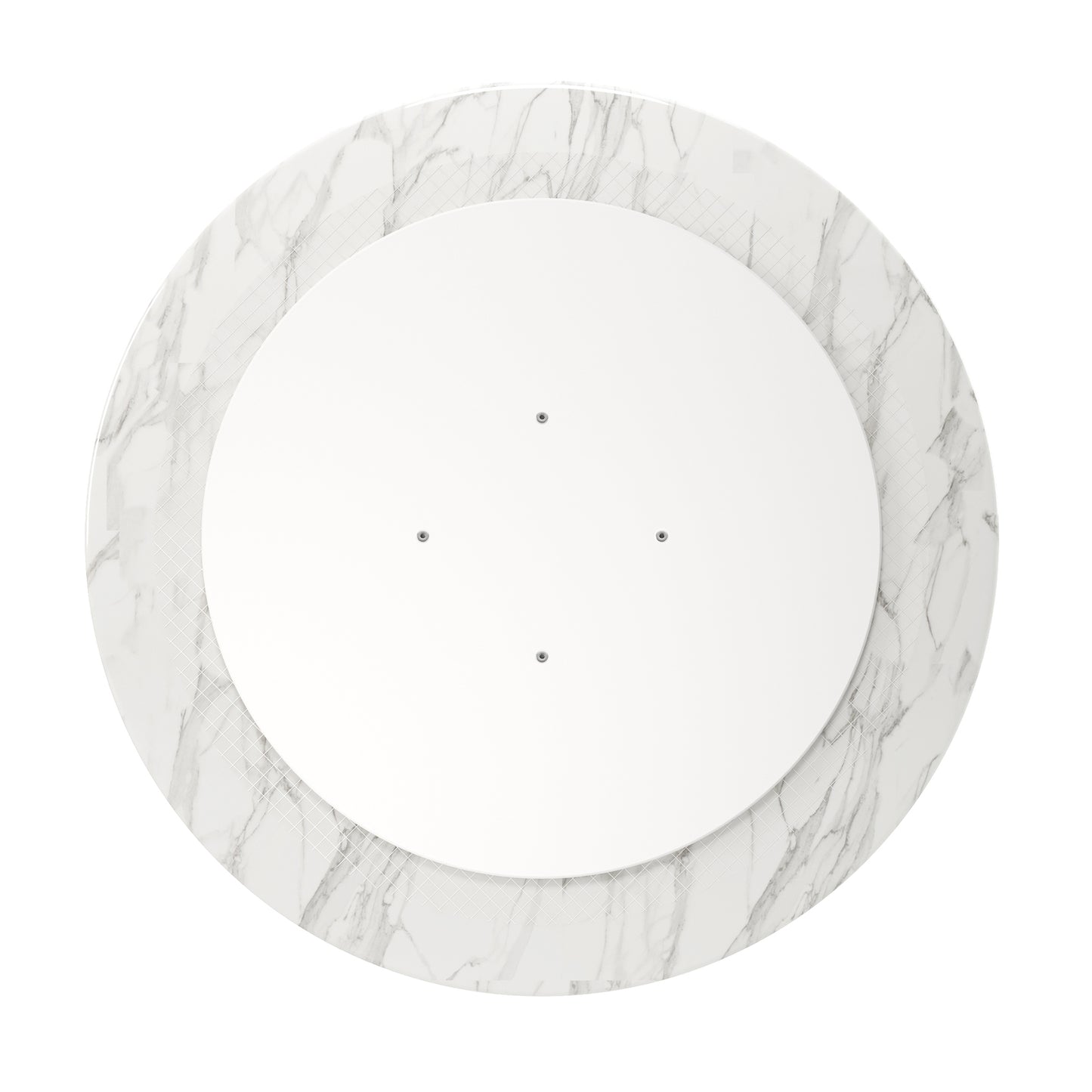 Tulip Marble Dining Table - 32" Round, Black Base