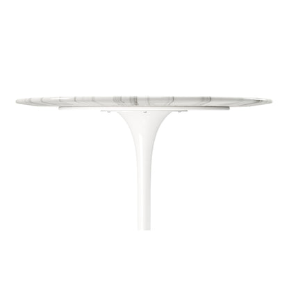 Tulip Marble Dining Table - 32" Round White