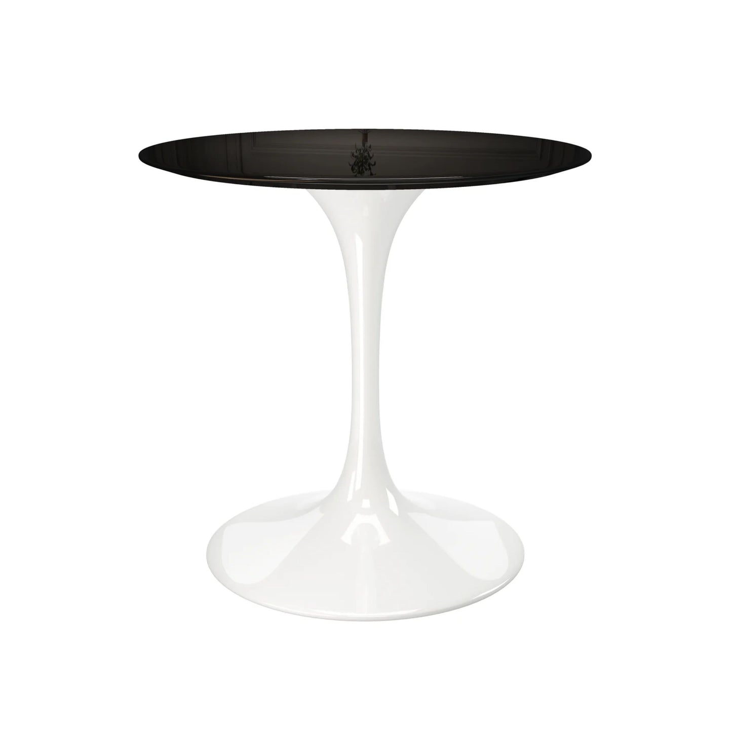 Tulip Fiberglass Dining Table, 32" Round White Base