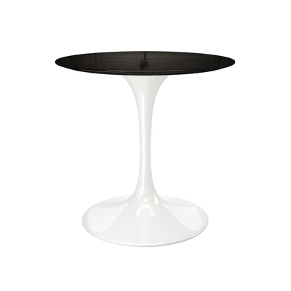 Tulip Fiberglass Dining Table, 32" Round White Base