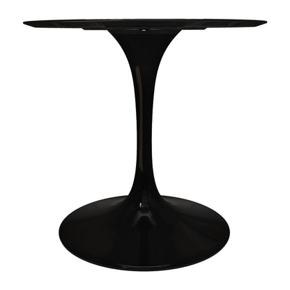 Tulip Fiberglass Dining Table, 32" Round Black