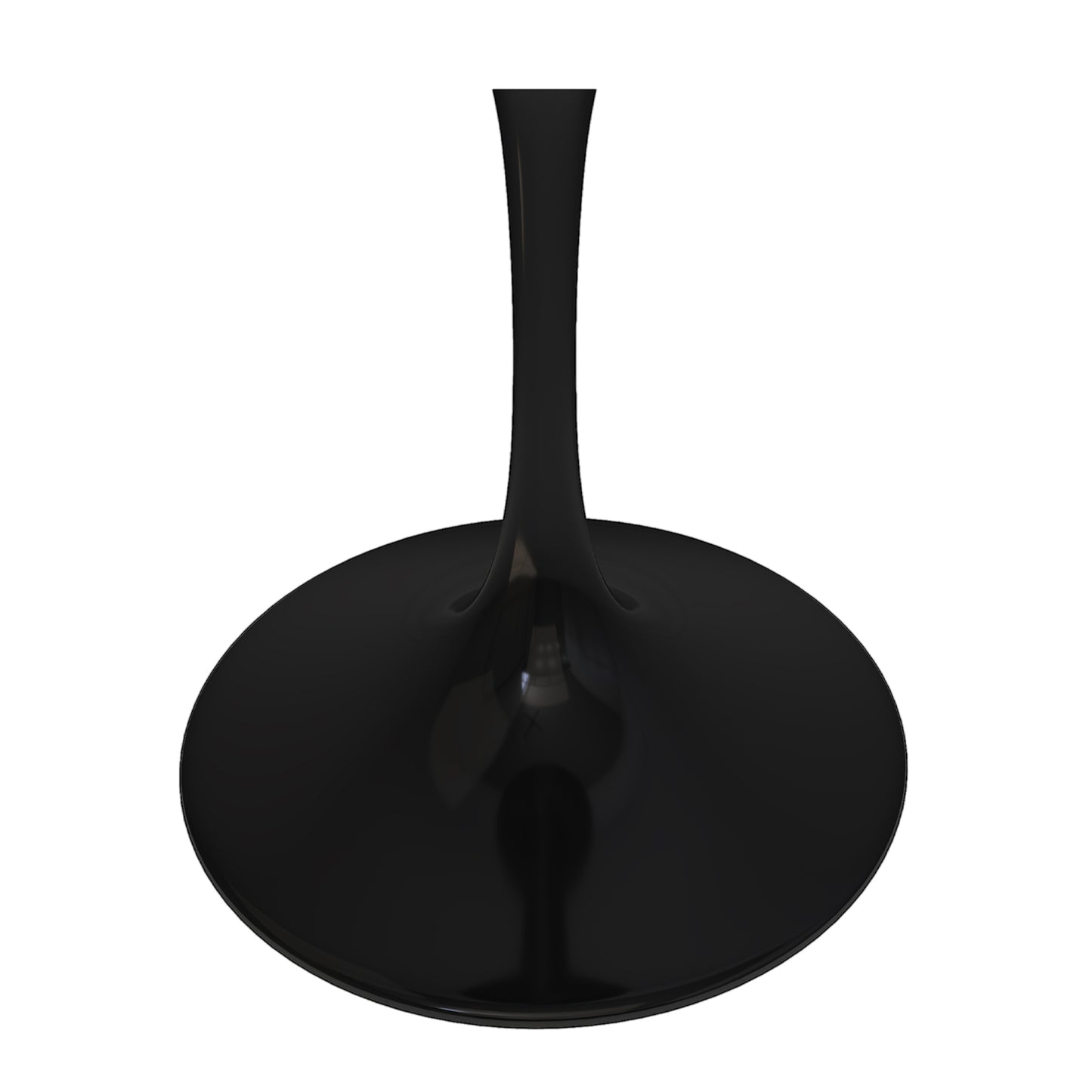 Tulip Fiberglass Dining Table, 32" Round Black