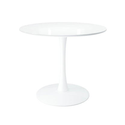 Tulip Wood Top Dining Table, 36" Round White