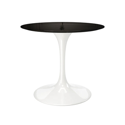 Tulip Fiberglass Dining Table , 36" Round White Base