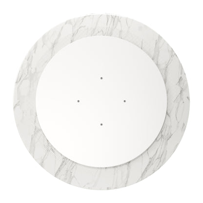 Tulip Marble Dining Table - 40" Round, Gold Base