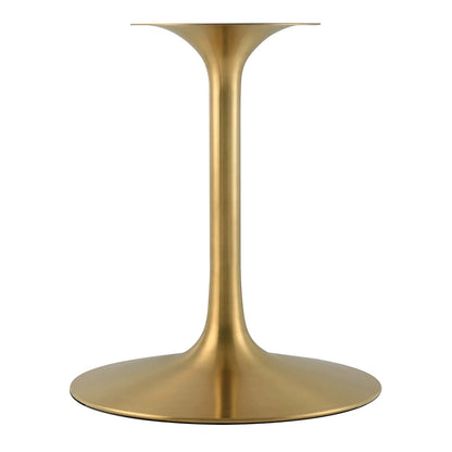 Tulip Marble Dining Table - 48" Round, Gold Base
