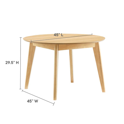Larsen Wood Dining Table - 45" Round, Natural