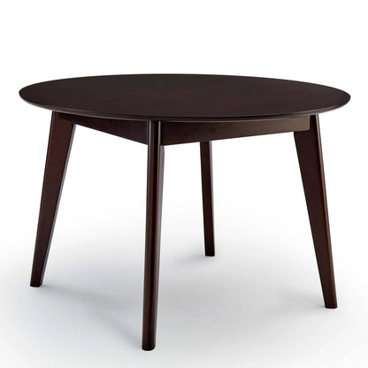 Larsen Wood Dining Table - 45" Round, Cappuccino