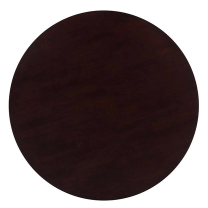 Larsen Wood Dining Table - 45" Round, Cappuccino