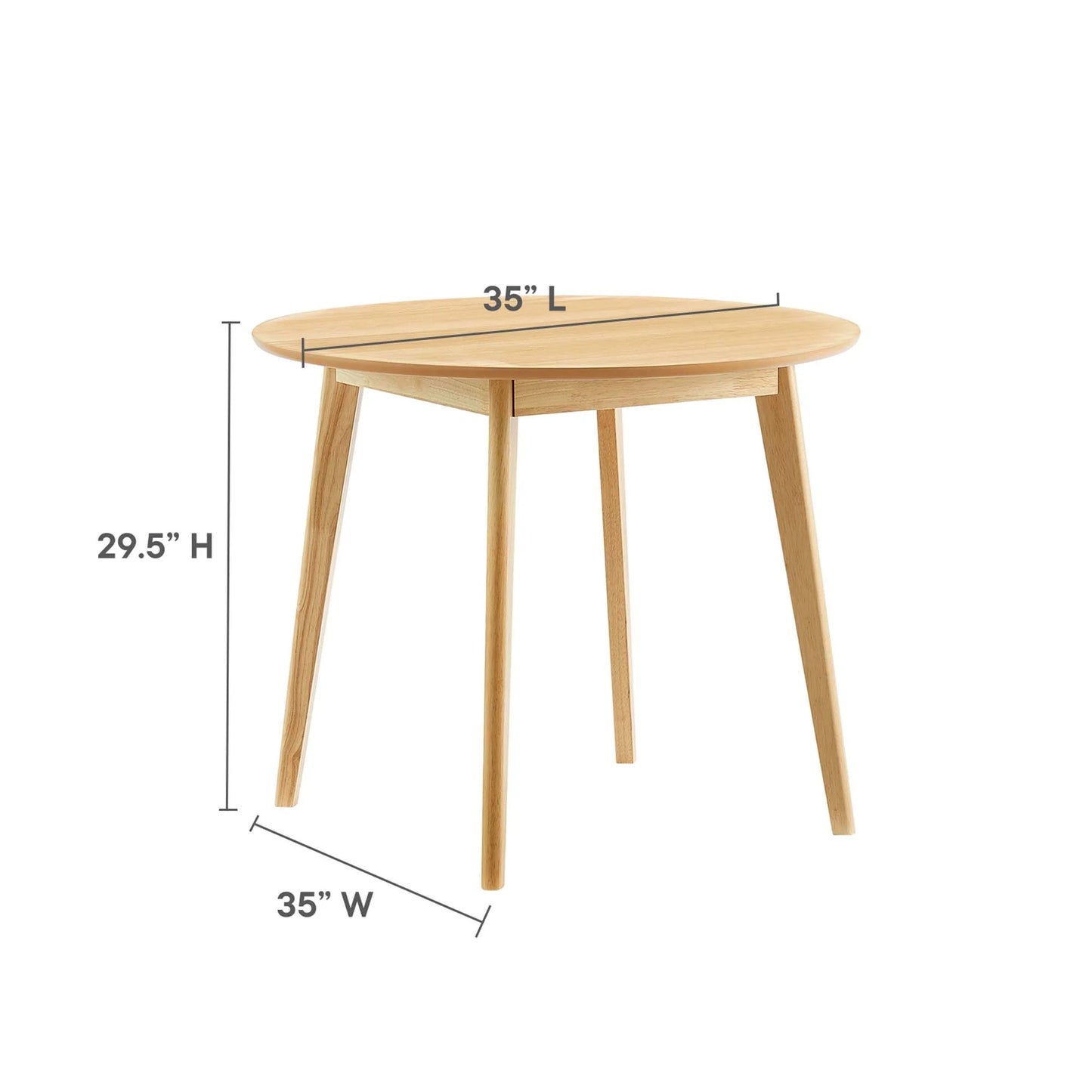 Larsen Wood Dining Table - 35" Round, Natural