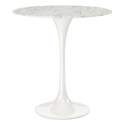 Tulip Marble Side Table - 20" Round, White