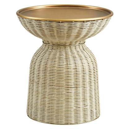 Axis Rattan Side Table, Round