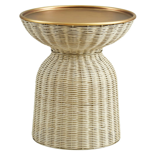 Axis Rattan Side Table, Round