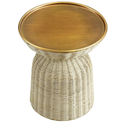Axis Rattan Side Table, Round