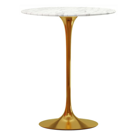 Tulip Marble Bar Table, 32" Round