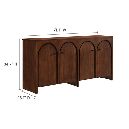 Zora 71" Sideboard, Walnut