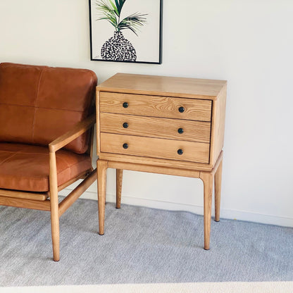 H Solid Wood Chest Of Drawers, Natural