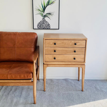 H Solid Wood Chest Of Drawers, Natural