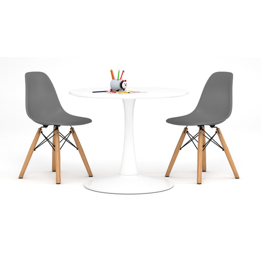Kids Tulip Table Set, Gray