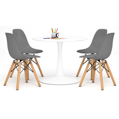 Kids Tulip Table Set, Gray
