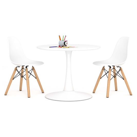 Kids Tulip Table Set, White